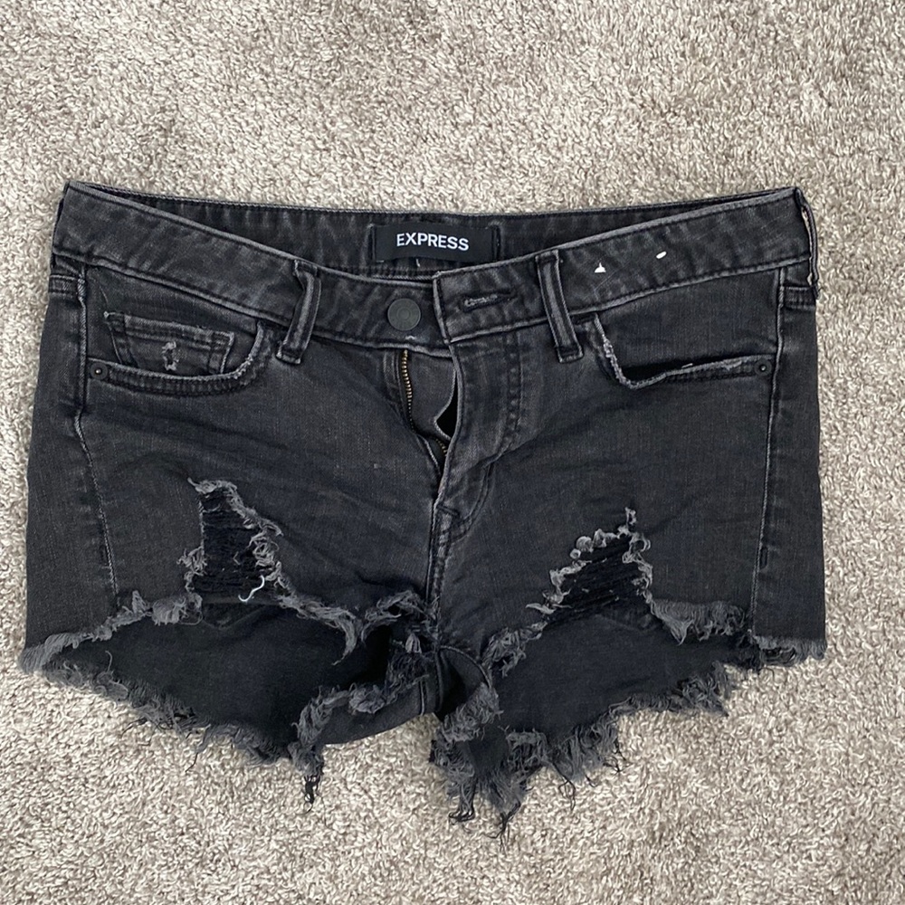 Express Black Shorts